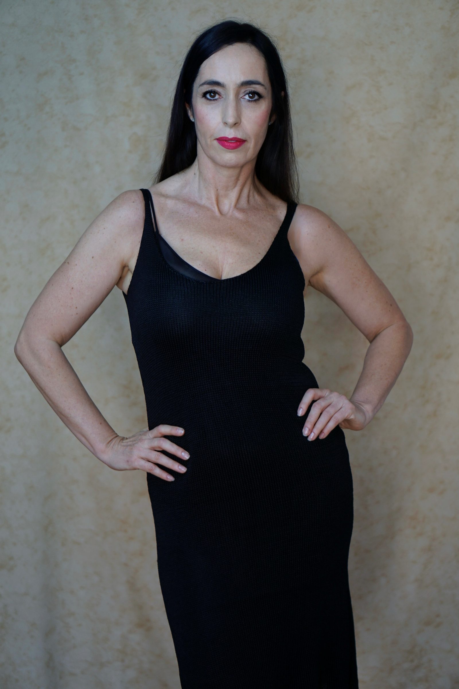 Almudena Varona - black dress